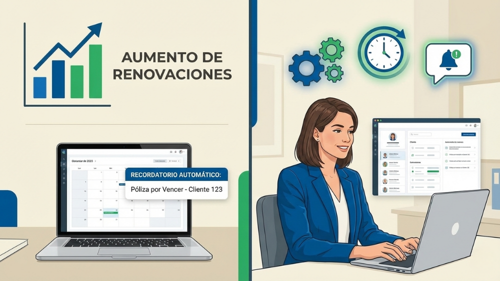 Cómo un CRM especializado transforma la operación de un agente de seguros: del caos al control total